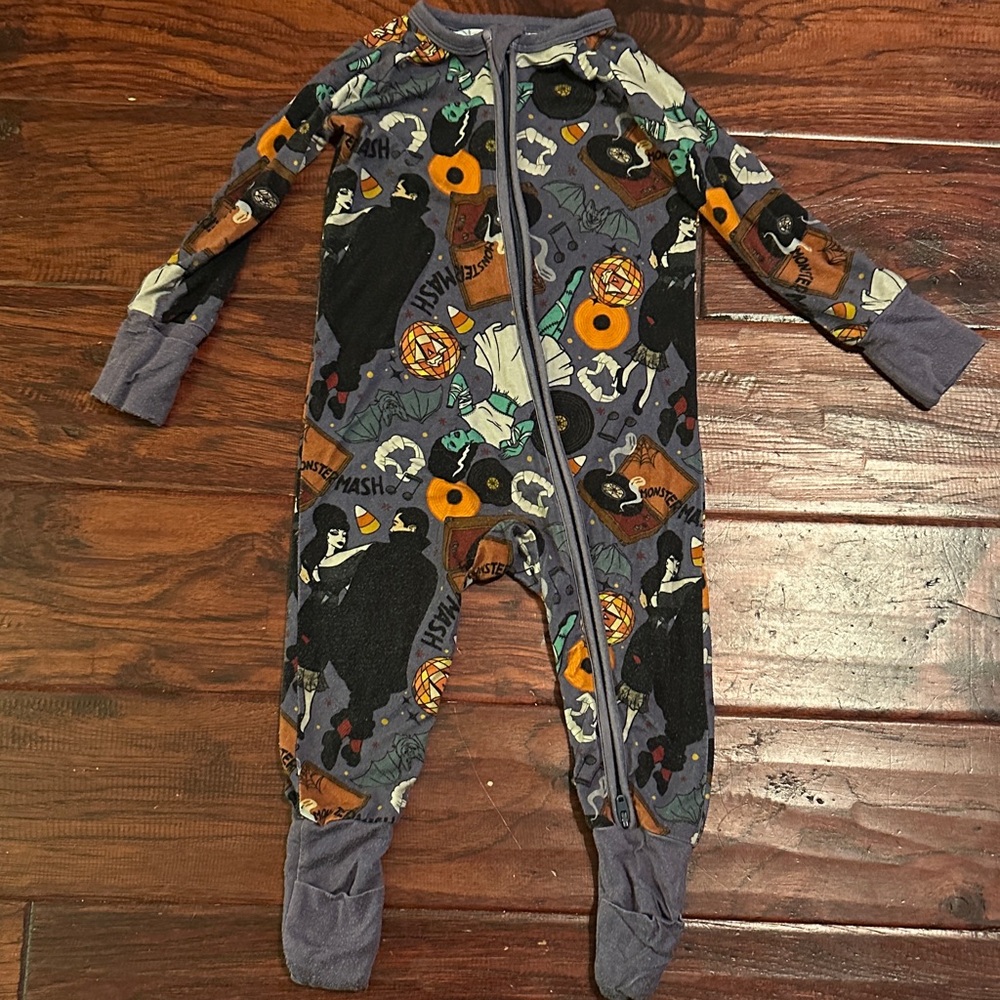 Velveteen by Bunny Knots Halloween Monster Mash Bamboo Pajamas